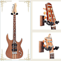 Miniatyrbild 2 av 5: Gitarrväggfäste i Massivt Trä Hängare för Akustisk Elektrisk Gitarr Bas Folk Ukulele Mandoli