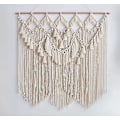 Pikkukuva 1 / 5: 90x100cm Suuri Bohemian-tyylinen seinävaate Kudottu Makrame