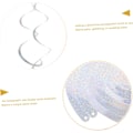Miniatyrbillede 3 af 8: Iridescent Dobbelt Spiral Streamers Bryllupsfest Spiral Guirlander Loftdekoration
