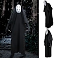 Miniatyrbillede 2 af 5: Spirited Away No Face Kaonashi Performance Kostume Fancy Up Outfit Kappe Maske Handsker Sæt M