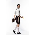 Pikkukuva 5 / 5: 3 osaa/setti Aikuisen Miesten Oktoberfest-asu Saksalaisen Baijerilaisen Oktoberfest-festivaalin Olut Lederhosen-vaatteet S