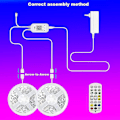 Pikkukuva 3 / 5: LED-nauhavalot RGB 5050 Bluetooth Wifi -ohjauksella Joustava nauha TV:n taustavalaistukseen Huoneen ja juhlien koristeluun Bare board 5M