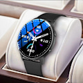 Miniatyrbillede 3 af 4: 1,28 tommer fuld berøringsrund skærm Smart Wear Blod Oxygen Detektor Student Smart Watch Blue