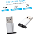 Miniatyrbillede 6 af 8: Usb-c til Usb Adapter Sæt med 5 Kompatibel Laptop Oplader Bil Power Bank