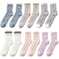 Miniatyrbild 1 av 5: Vintervarma Sockor 6 Par Fluffiga Toffelsockor Kvinnor