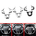Miniatyrbild 4 av 4: 3-pack Bilrattstyre Dekorationsskydd Trim Dekal Passar För 2008 208 308 2014-2018 Ljus Silver (haoyi)-yuhao