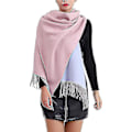 Miniatyrbild 3 av 5: Dam Scarf Cashmere-liknande Wraps Blanketscarf Splicing Rutig Scarf Höst Vinter