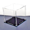 Miniatyrbillede 5 af 5: 30cm Perspex Akryl Displaykasse H-boks Plastbase Støvfri Figur Trofæ