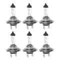 6 stk H7 Halogen Bil Tåkelys Halogen Hovedlys Pære 55w Bil Lampe