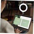 Miniatyrbilde 5 av 8: Forbedre videosamtalene dine med 6,3 tommers LED-belysning for kamera, myke og realistiske farger, klips