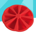 Miniatyrbilde 3 av 3: Bakeformer i silikon med trekantform, 8 porsjoner, for kake, mousse, gele, pudding og fruktpai