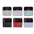 Miniatyrbild 4 av 5: JT2605 Trådlös Bluetooth-högtalare LED-väckarklocka Handsfree