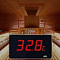 Miniatyrbild 3 av 5: Pooltermometer med LED-display och vattentät sondtermometer Akvarium Utomhustemperatur Me Abc Den Bättre