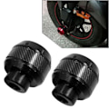Miniatyrbillede 2 af 4: Forgaffelramme Sliders Styrtbeskyttelse Motor Kollision Beskytter Aluminium . (sort)(2 stk)