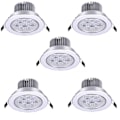 Miniatyrbillede 1 af 5: 5 stk. 7 W LED Spotlight Loftlys Indbygget Downlight