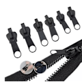 Pikkukuva 2 / 4: Fix A Zipper 6-pakkauksen vetoketjun pelastuspaketti, väri musta