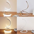 Miniatyrbillede 5 af 5: Moderne 16W LED skrivebordslampe Akryl Spiral Bordlampe