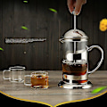 Miniatyrbillede 1 af 2: 600ml Multifunktionel Glas Kaffepresse Te Mælkeskum Apparat