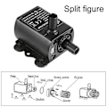 Miniatyrbillede 3 af 5: Vandfast Brushless DC Vandpumpe 5,5 * 2,1 mm Stik 12V 6W