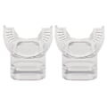 Miniatyrbilde 4 av 5: Sett med 2 silikon munnstykker for snorkel, Modell: Transparent - Modell:transparent