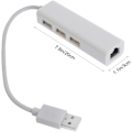 Miniatyrbild 6 av 8: 1 st USB-omvandlare Hub Nätverksport USB-datoradapter