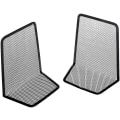 Miniatyrbillede 4 af 5: Metal L-formet Mesh Skrivebordsarrangør Bogstøtter Til Hylder Sort Bog Holder Bog