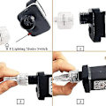 Miniatyrbilde 3 av 3: Stikkontakt LED-lyslenke 100 lys 10 meter 8 moduser Dimbar