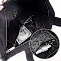 Miniatyrbillede 4 af 5: Håndtaske Canvas Tassel Tote Bag Shopping Bag Tote Skuldertaske Tote Damer Piger, Sort