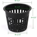 Miniatyrbilde 5 av 5: Hage Plastnett Beger Planter Hydroponisk 3 Tommer Hull 15stk