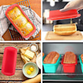 Miniatyrbilde 4 av 4: Silikon Brødformer Baking Ikke-Klebbende Brødform Brødform