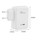 Miniatyrbilde 5 av 5: 4-ports USB-hub strømadapter vegglader for hjemmet