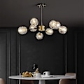 Miniatyrbilde 5 av 5: 70 cm Krystall-kobberpendellampe med LED, moderne