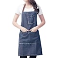 Miniatyrbild 1 av 4: Förkläde i denim, unisex justerbart förkläde med 3 fickor