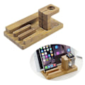 Pikkukuva 2 / 4: Bambuinen Latausasema 4USB-teline Puhelimelle Apple Watchille