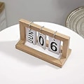 Miniatyrbild 2 av 4: Träblockskalender DIY Flip Ring Skrivbords Kontor Nordisk Dekor