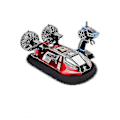 Miniatyrbild 1 av 5: Fjärrstyrd Hovercraft med Kollisionsskydd, Vattentät