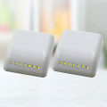 Miniatyrbilde 2 av 3: 2 stk Kreative LED-sensor skaplys skuffelys hengslet lampe med fast klistremerke (7 LED uten batteri)