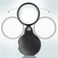 Miniatyrbilde 2 av 5: 2 stk 10x Liten Lommeforstørrelsesglass Premium Foldbar Mini Forstørrelsesglass Med Roterende Beskyttende Lærhylster, Brukes Til Lesing, Vitenskap, Smykker