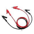Miniatyrbillede 5 af 5: 2 stk. Isoleret Alligator Klips Testprobe Ledningskabel 1m