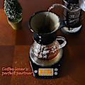 Miniatyrbillede 2 af 4: 6,6 lb/3 kg Digital Hånddryp Kaffe Vægt Rustfrit Stål