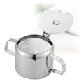 Miniatyrbillede 2 af 5: Køkken Multifunktionelt Krydderi Pot Gadget Rustfrit Stål Sukker Kop Opbevaring Krydderi