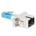 Miniatyrbillede 3 af 5: Fiberoptisk Adapter Stik Optocoupler Hunadapter (sølv Blå) (1 stk)