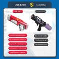 Miniatyrbillede 2 af 5: Børnenes Mægtigste Elektriske Vandpistol Auto Sugning Vand Super Soaker Vandpistoler 17,5 tommer Lang