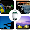 Miniatyrbillede 4 af 5: Campinglampe Lys Usb Udendørs Nødlygte, Bærbar Led Pære Vandafvisende Teltslys