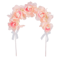 Miniatyrbilde 2 av 2: 1 stk Bueskive Kakeblomst Topper Solid Sløyfe For Bursdag Valentinsdag Fest Bryllup Jubileum Dekorasjon