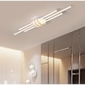 Miniatyrbillede 2 af 5: 80cm LED Loftlampe Geometrisk Design Sort Hvid Minimalistisk