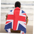 Pikkukuva 8 / 8: Matkailu Pyyhe Union Jack -kuvio Pieni Rantapyyhe Nopeasti Kuivuva Kompakti Kesään