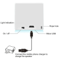 Pikkukuva 4 / 4: Pieni neliömäinen Bluetooth-kaiutin Langaton ääni Subwoofer-kaiutin, valkoinen