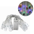 Miniatyrbilde 2 av 5: 40 LED-klyper med batteridrevet lysstreng for jul og hjemmet