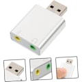 Miniatyrbilde 7 av 8: 7.1 Stereo Lydadapter Eksterne Lydkort Driver - Hodetelefon Mikrofon Jack for Bærbar PC Streaming